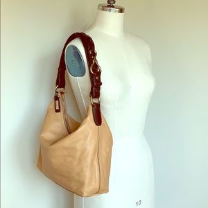 Cole Haan tan leather shoulder bag